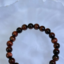 将图片加载到图库查看器，Red Tiger&#39;s Eye Beads Bracelet 红色虎眼石手串
