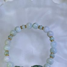 将图片加载到图库查看器，Green Jade PIXIU Beads Bracelet 糯种豆色翡翠貔貅手串
