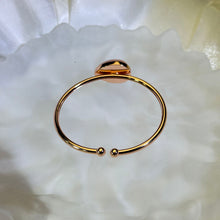 将图片加载到图库查看器，Rose Quartz Adjustable Bangle 粉水晶镶嵌活口手镯
