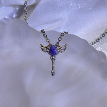 将图片加载到图库查看器，Tanzanite Wand Pendant 坦桑石镶嵌权杖吊坠
