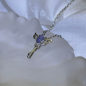 Tanzanite Wand Pendant 坦桑石镶嵌权杖吊坠