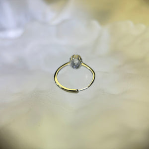 Moonstone Adjustable Ring 冰长石月光石镶嵌活口戒指