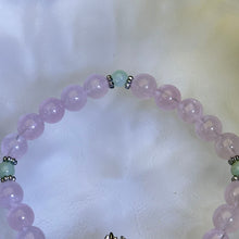 将图片加载到图库查看器，Rose Quartz Jade Beads Bracelet 粉水晶糯种豆色翡翠手串
