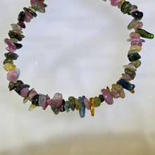 将图片加载到图库查看器，Rainbow Tourmaline Beads Bracelet 彩虹碧玺珠链手链
