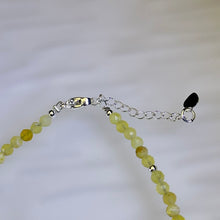 将图片加载到图库查看器，Golden Prehnite Beads Anklet 金色葡萄石珠链脚链
