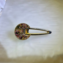 Load image into Gallery viewer, Rainbow Tourmaline Hair Clip 彩虹碧玺发夹
