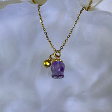 将图片加载到图库查看器，Amethyst May Bell Pendant 紫水晶铃兰花吊坠
