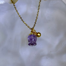 将图片加载到图库查看器，Amethyst May Bell Pendant 紫水晶铃兰花吊坠
