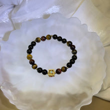 将图片加载到图库查看器，Tiger&#39;s Eye Beads Bracelet 虎眼石手串
