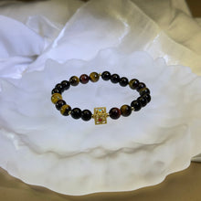 将图片加载到图库查看器，Tiger&#39;s Eye Beads Bracelet 虎眼石手串
