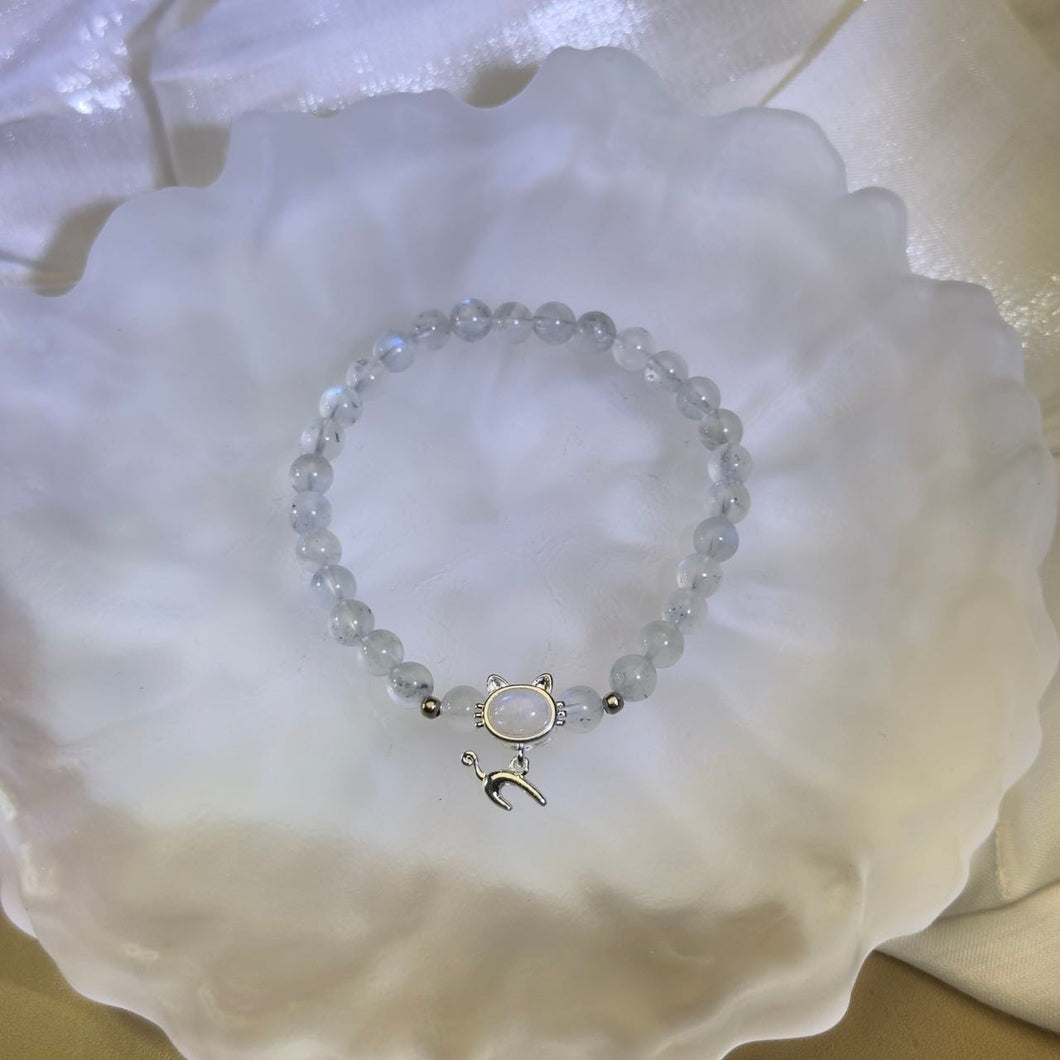 Moonstone Beads Bracelet 冰长石月光石手串