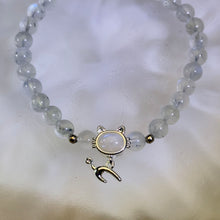 将图片加载到图库查看器，Moonstone Beads Bracelet 冰长石月光石手串
