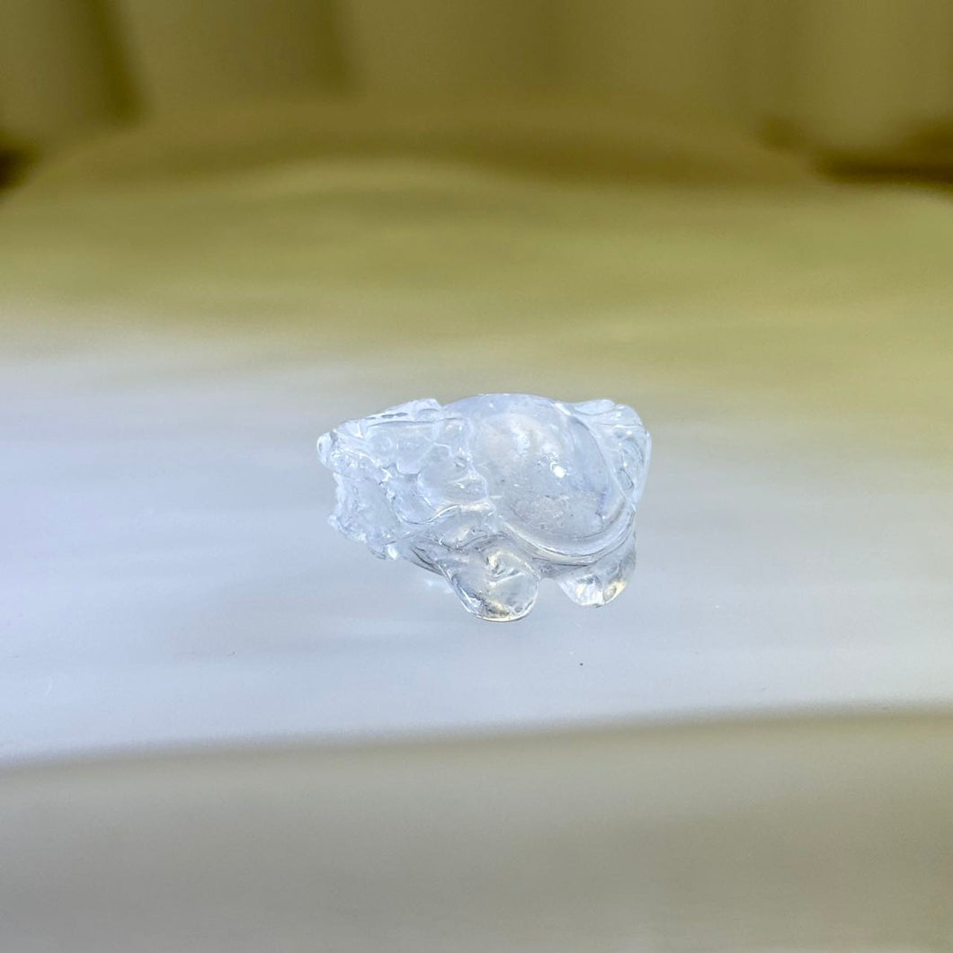 Clear Quartz Dragon Turtle 白水晶龙龟