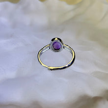 Load image into Gallery viewer, Amethyst Adjustable Ring 紫水晶镶嵌活口戒指
