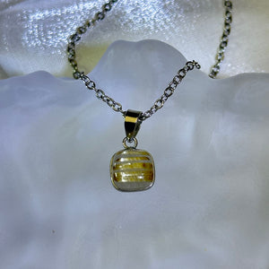 Golden Rutilated Quartz Pendant 金发晶水晶镶嵌吊坠