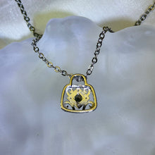 Load image into Gallery viewer, Dravite Brown Tourmaline Bag Pendant 棕色碧玺镶嵌包包吊坠
