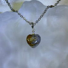 Load image into Gallery viewer, Biotite Quartz Love Heart Pendant 黑云母超七水晶爱心镶嵌吊坠
