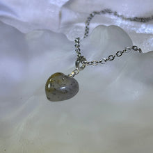 Load image into Gallery viewer, Biotite Quartz Love Heart Pendant 黑云母超七水晶爱心镶嵌吊坠
