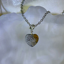 Load image into Gallery viewer, Biotite Quartz Love Heart Pendant 黑云母超七水晶爱心镶嵌吊坠
