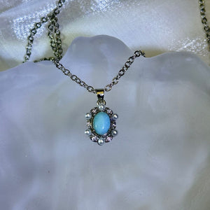 Larimar Pendant 海纹石镶嵌吊坠