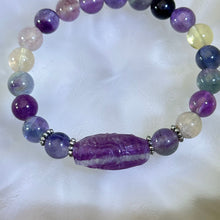 Load image into Gallery viewer, Fluorite Dragon Beads Bracelet 萤石龙珠手串
