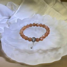 将图片加载到图库查看器，Orange Sunstone Beads Bracelet 橙色太阳石手串
