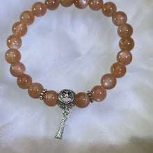 将图片加载到图库查看器，Orange Sunstone Beads Bracelet 橙色太阳石手串
