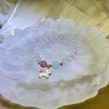 将图片加载到图库查看器，Rose Quartz Beads Bracelet 粉水晶手串
