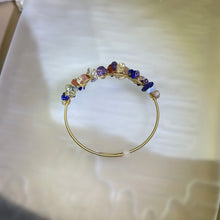 Load image into Gallery viewer, Multi-Crystals Adjustable Bangle 多宝水晶活口手镯
