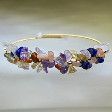 Load image into Gallery viewer, Multi-Crystals Adjustable Bangle 多宝水晶活口手镯
