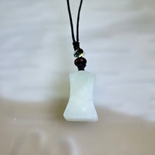 将图片加载到图库查看器，White Nephrite Ornament Cell Phone Charm Key Charm Bag Charm 和田玉白玉挂饰手机链钥匙链包挂
