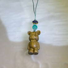 将图片加载到图库查看器，Verawood Bearbrick Ornament Cell Phone Charm Key Charm Bag Charm 绿檀木暴力熊挂饰手机链钥匙链包挂
