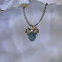 Load image into Gallery viewer, Blue Jade Pendant 糯种蓝水翡翠镶嵌吊坠
