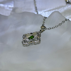 Chrome Diopside Pendant 透辉石镶嵌吊坠