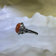 Load image into Gallery viewer, Carnelian Adjustable Ring 南红玛瑙镶嵌活口戒指
