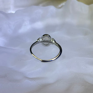 Moonstone Adjustable Ring 冰长石月光石镶嵌活口戒指