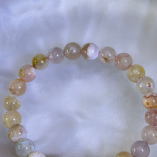 Load image into Gallery viewer, Cherry Blossom Agate Amazonite Beads Bracelet 樱花玛瑙天河石手串
