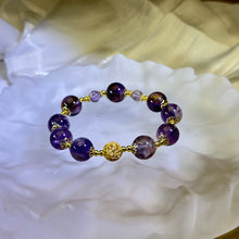 将图片加载到图库查看器，Phantom Amethyst Beads Bracelet 幽灵紫水晶手串
