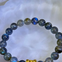 将图片加载到图库查看器，Labradorite Beads Bracelet 拉长石灰月光石手串
