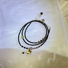 Load image into Gallery viewer, Black Tourmaline Beads Bracelet 黑色碧玺珠链手链
