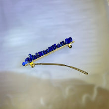 将图片加载到图库查看器，Lapis Lazuli Hair Clip 青金石发夹
