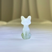 将图片加载到图库查看器，Green Jade Cat 糯种油青猫咪
