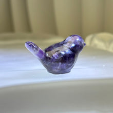 将图片加载到图库查看器，Amethyst Resin Bird 紫水晶滴胶小鸟
