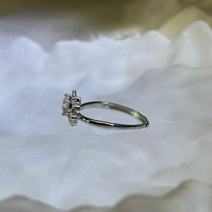 Clear Quartz Bee Adjustable Ring 白水晶镶嵌蜜蜂活口戒指