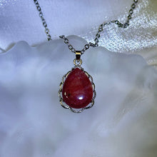 Load image into Gallery viewer, Red Strawberry Quartz Pendant 红色草莓晶镶嵌吊坠
