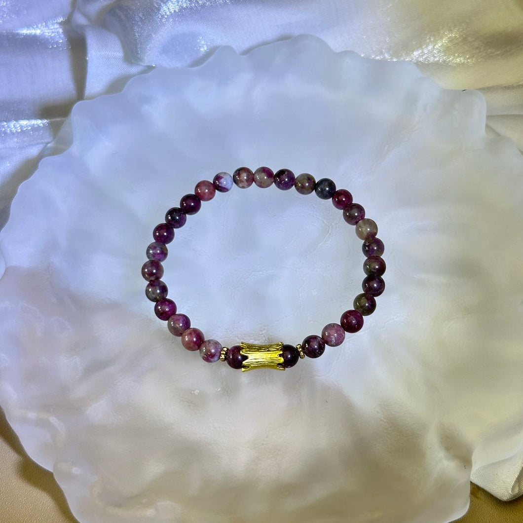 Pink Tourmaline Beads Bracelet 粉色碧玺手串