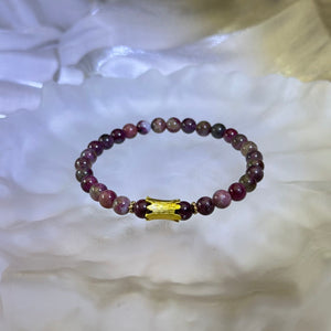 Pink Tourmaline Beads Bracelet 粉色碧玺手串