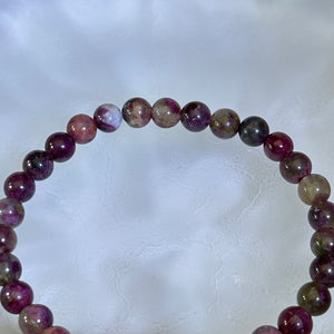 Pink Tourmaline Beads Bracelet 粉色碧玺手串