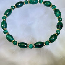 Load image into Gallery viewer, Malachite Beads Bracelet 孔雀石手串
