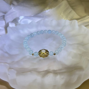 Aquamarine Beads Bracelet 海蓝宝手串